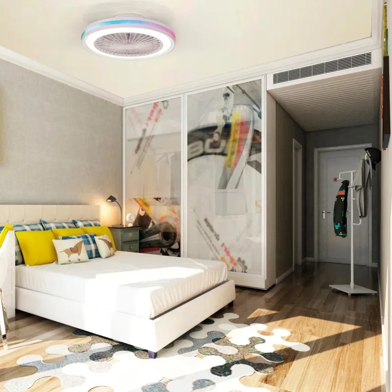 Plafoniera cu ventilator GAMER 7861 Mantra LED, Alb, Spania