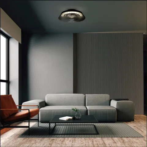 Plafoniera cu ventilator HIMALAYA MINI 8197 Mantra LED, Negru, Spania