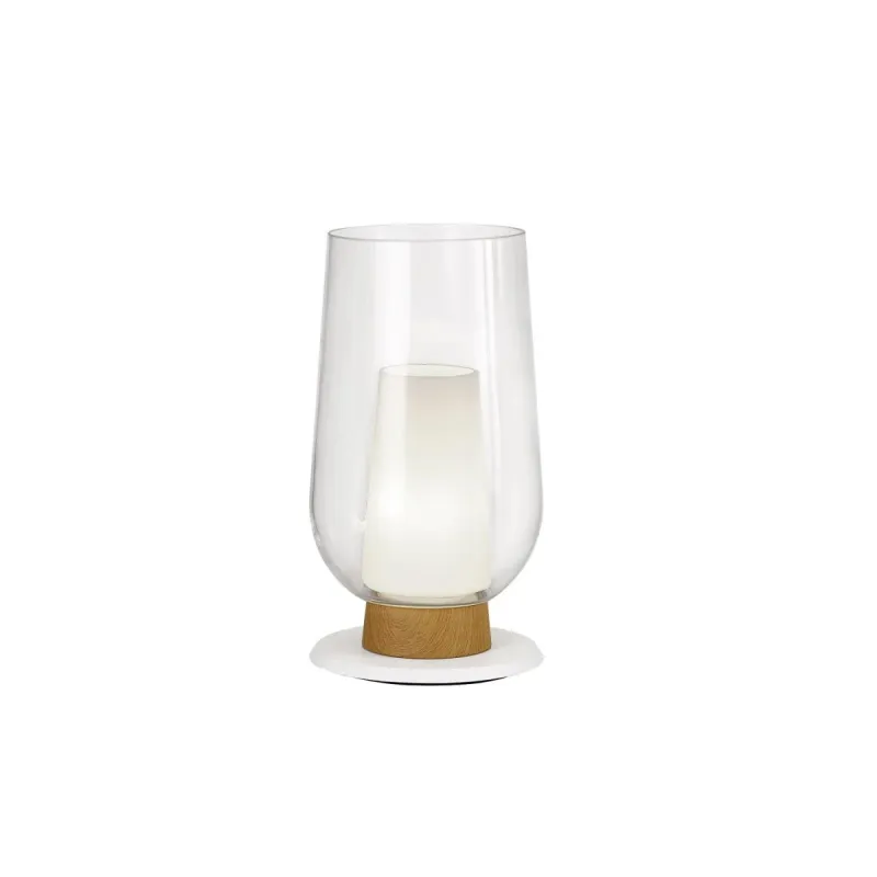 Veioza NORA White/MADERA 8281 Mantra E27, Alb, Spania