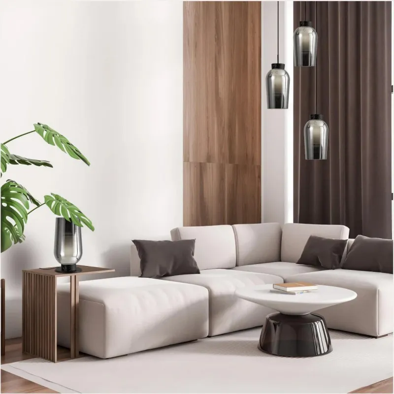 Suspensie NORA -Black/MARMOL 8284 Mantra E27, Negru, Spania
