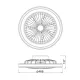 Plafoniera cu ventilator GAMER 8291 Mantra LED, Alb, Spania