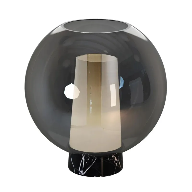 Veioza NORA -Black/MARMOL 8403 Mantra E27, Negru, Spania
