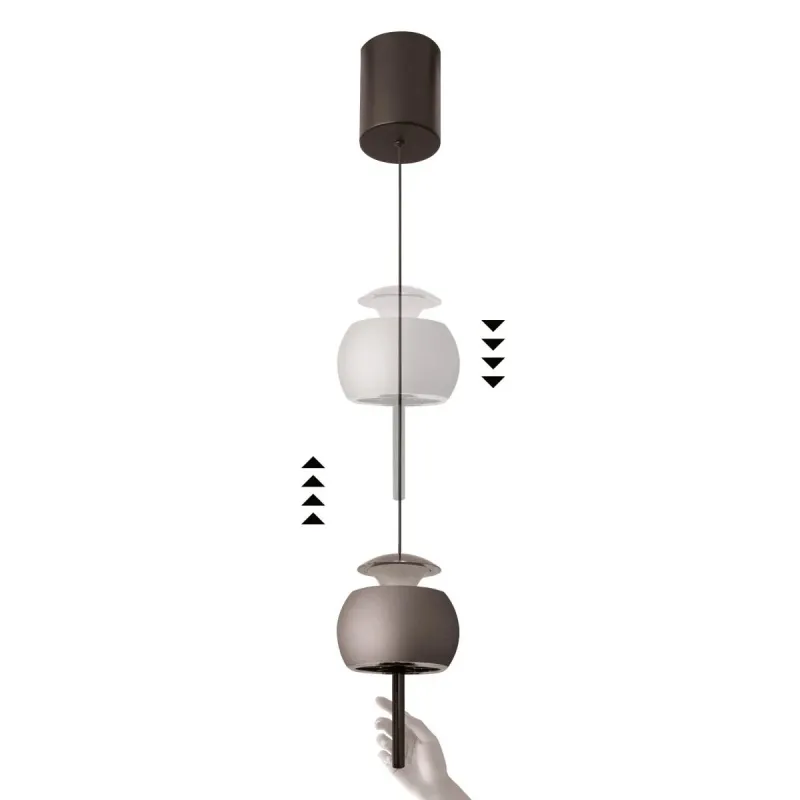 Pendul ROLLER 8412 Mantra LED, Negru, Spania