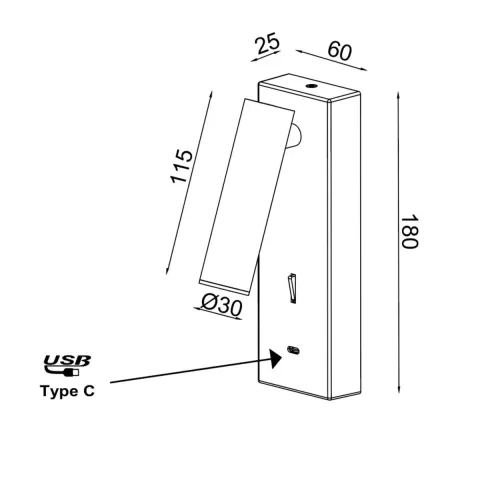 Aplica Dormitor TARIFA II 8498 Mantra LED, Alb, Spania