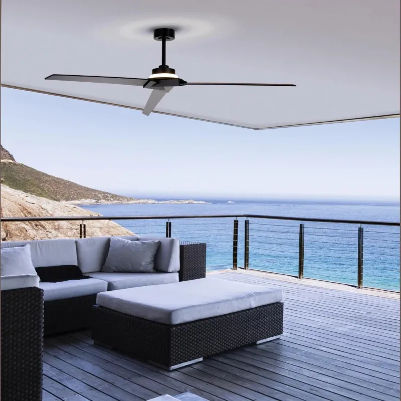 Plafoniera cu ventilator BRISA 8723 Mantra LED, Negru, Spania
