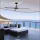 Plafoniera cu ventilator BRISA 8723 Mantra LED, Negru, Spania