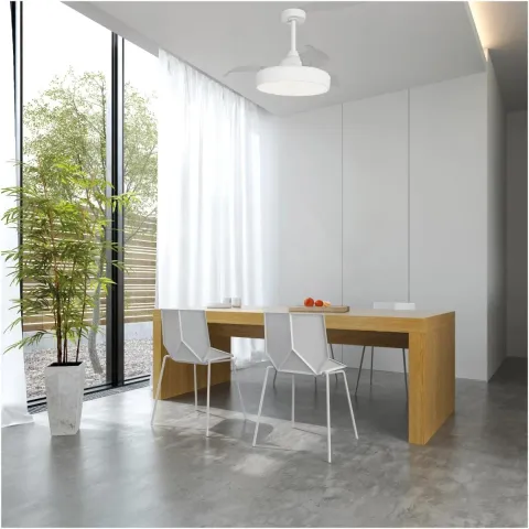 Plafoniera cu ventilator ALASKA 8755 Mantra LED, Alb, Spania