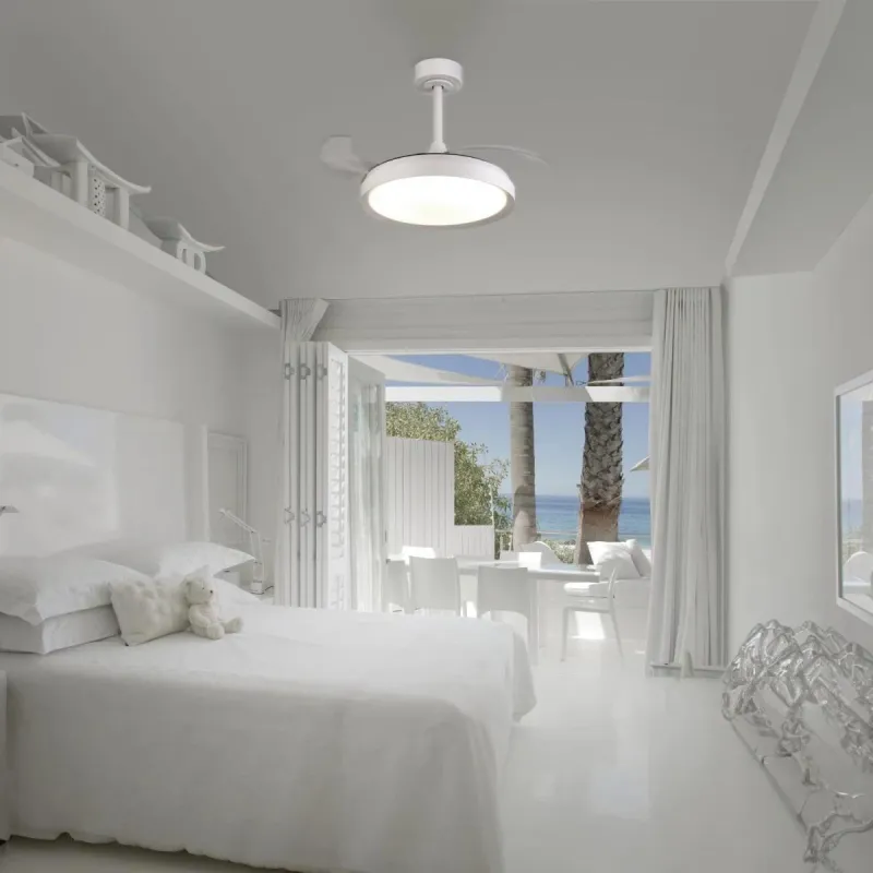 Plafoniera cu ventilator MISTRAL 8826 Mantra LED, Alb, Spania