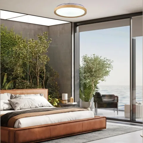 Plafoniera cu ventilator MISTRAL 8827 Mantra LED, Lemn, Spania