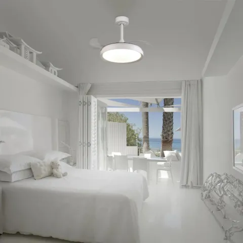 Plafoniera cu ventilator MISTRAL MINI 8829 Mantra LED, Alb, Spania
