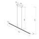 Suspensie LINEAL 8954 Mantra LED, Negru, Spania