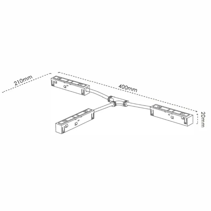Conector T Electric MAGNETO 9021 Mantra Negru, Spania