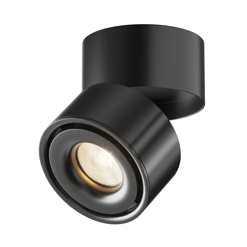 Downlight Aplicat Circular Yin Maytoni LED, Negru, C084CL-15W3K-D-B, Germania
