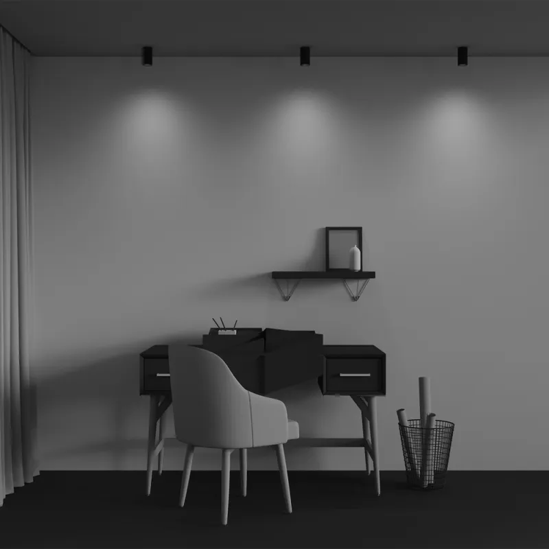 Downlight Aplicat C106CL-01-GU10-B Calipso Maytoni Germania, Modern, Gu10, Negru