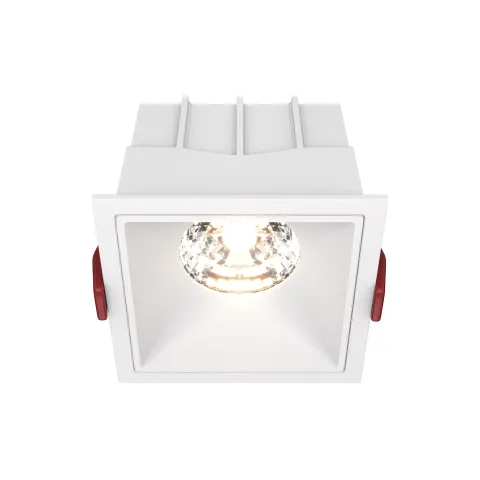 Downlight Incastrat Patrat Alfa LED Maytoni LED, Alb, DL043-01-15W4K-D-SQ-W, Germania