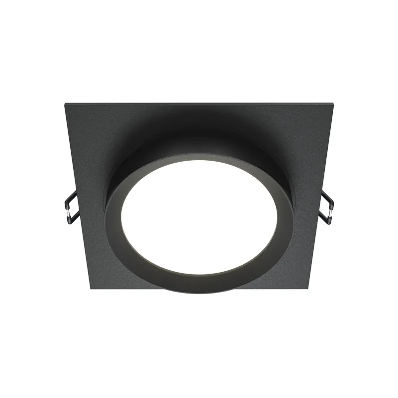 Downlight Incastrat Circular Hoop Maytoni GX53, Negru, DL086-GX53-SQ-B, Germania
