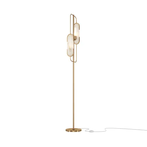 Lampadar Marmo Maytoni G9, Auriu, MOD099FL-02G, Germania