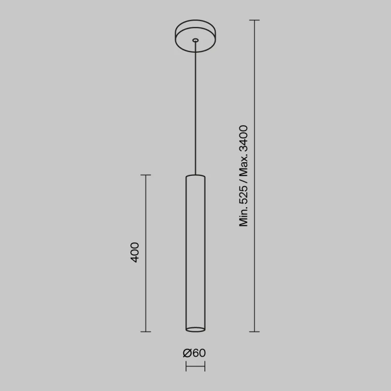 Pendul MOD161PL-01B1 Pro Focus Maytoni Germania, Modern, Gu10, Negru