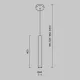 Pendul MOD161PL-01B1 Pro Focus Maytoni Germania, Modern, Gu10, Negru