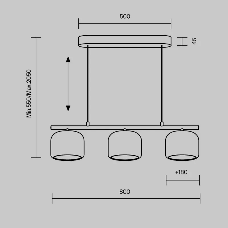 Lustra MOD286PL-L12G3K Spirito Maytoni Germania, Modern, Led, Auriu