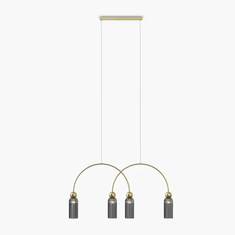 Lustra MOD302PL-04GR Antic Maytoni Germania, Modern, E14, Auriu