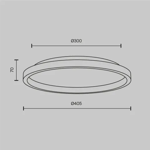Plafoniera MOD311CL-L27B3K Orign Maytoni Germania, Modern, Led, Negru