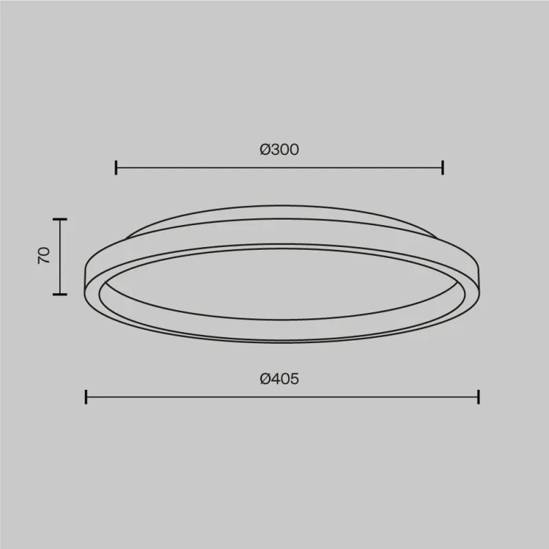 Plafoniera MOD311CL-L27B3K Orign Maytoni Germania, Modern, Led, Negru