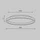 Plafoniera MOD311CL-L40B3K Orign Maytoni Germania, Modern, Led, Negru