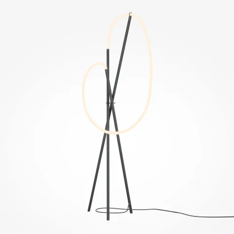 Lampadar MOD369FL-L36B3K Crochet Maytoni Germania, Modern, Led, Negru