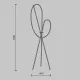 Lampadar MOD369FL-L36B3K Crochet Maytoni Germania, Modern, Led, Negru