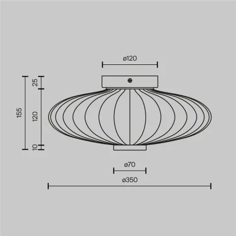 Aplica MOD555WL-L4G3K Amulet Maytoni Germania, Modern, Led, Auriu