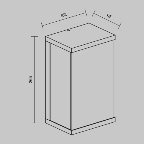 Aplica O021WL-L10B3K Baker Street Maytoni Germania, Modern, Led, Negru