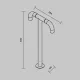 Stâlp O477FL-L4GF3K Sleek Maytoni Germania, Modern, Led, Graphite