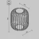 Lampadar O478FL-L18GF3K Wisp Maytoni Germania, Modern, Led, Graphite