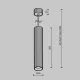 Pendul P106PL-01-GU10-W Calipso Maytoni Germania, Modern, Gu10, Alb