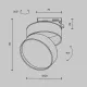 Downlight 1 Fază TR007-1-18W3K-B-1 Onda Maytoni Germania, Modern, Led, Negru