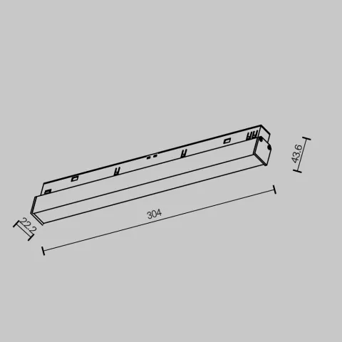 Downlight Șina Magnetică TR030-2-12W2.7K-B Basis Maytoni Germania, Modern, Led, Negru