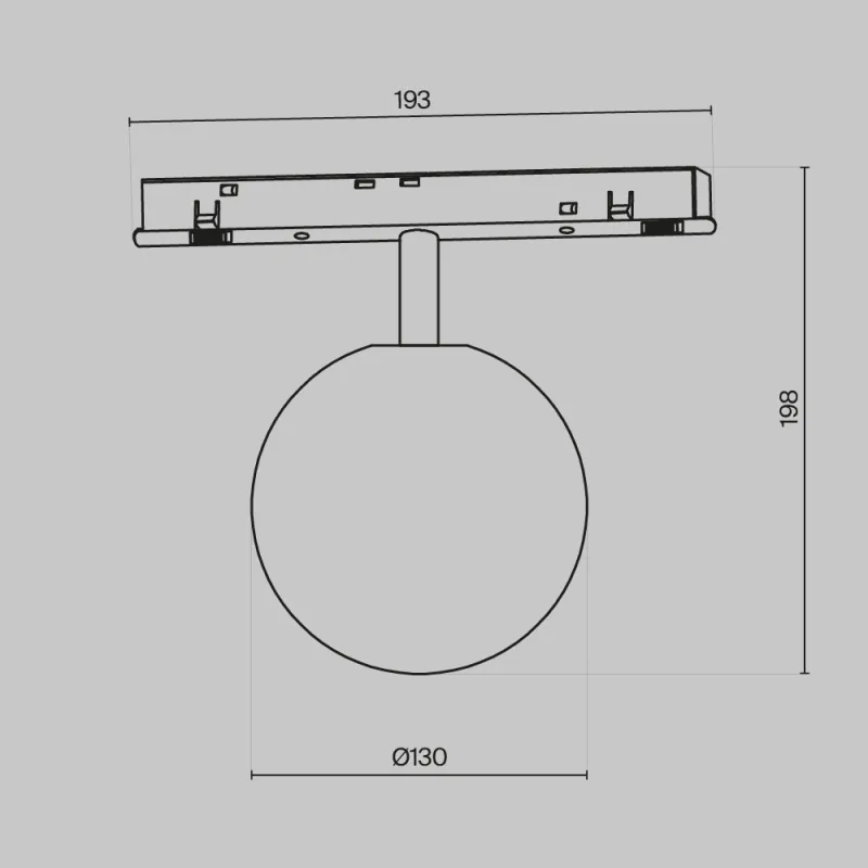 Downlight Șina Magnetică TR038-4-5WTW-DD2-B Luna Maytoni Germania, Modern, Led, Negru