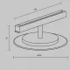Downlight Șina Magnetică TR107-2-5W3K-BS Relax Maytoni Germania, Modern, Led, Negru