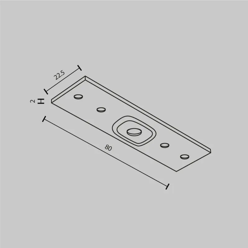 Prelungitor Mecanic Șina Magnetică TRA034C-21W Accessories For Tracks Exility Maytoni Germania, Modern, Alb