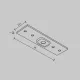 Prelungitor Mecanic Șina Magnetică TRA034C-21W Accessories For Tracks Exility Maytoni Germania, Modern, Alb