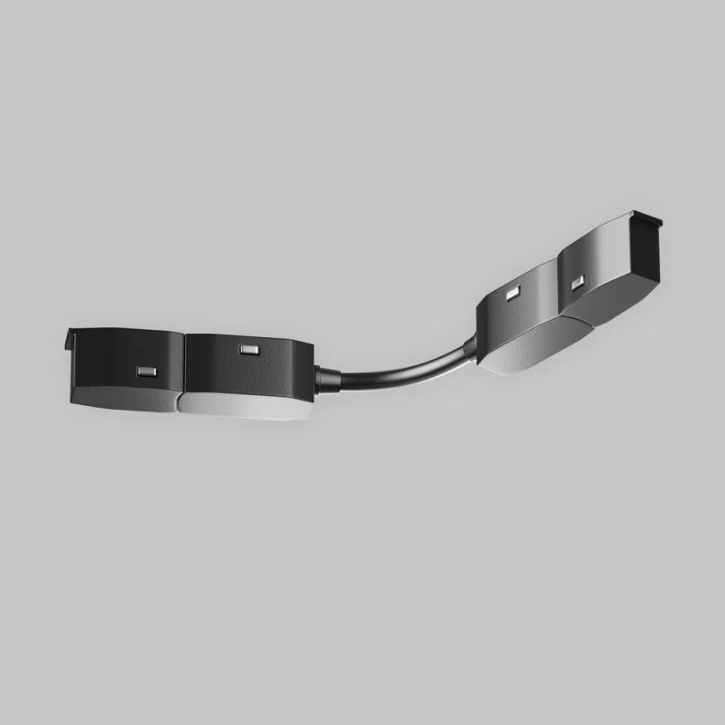 Prelungitor Electric Flexibil Șina Magnetică TRA034CS-B-DE Accessories For Tracks Exility Maytoni Germania, Modern, Negru