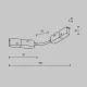 Prelungitor Electric Flexibil Șina Magnetică TRA034CS-B-DE Accessories For Tracks Exility Maytoni Germania, Modern, Negru