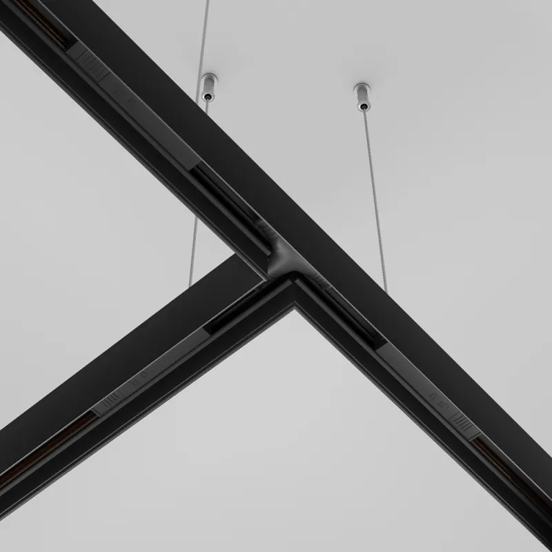 T Electric Șina Magnetică TRA034CWT-42B-DE Accessories For Tracks Exility Maytoni Germania, Modern, Negru