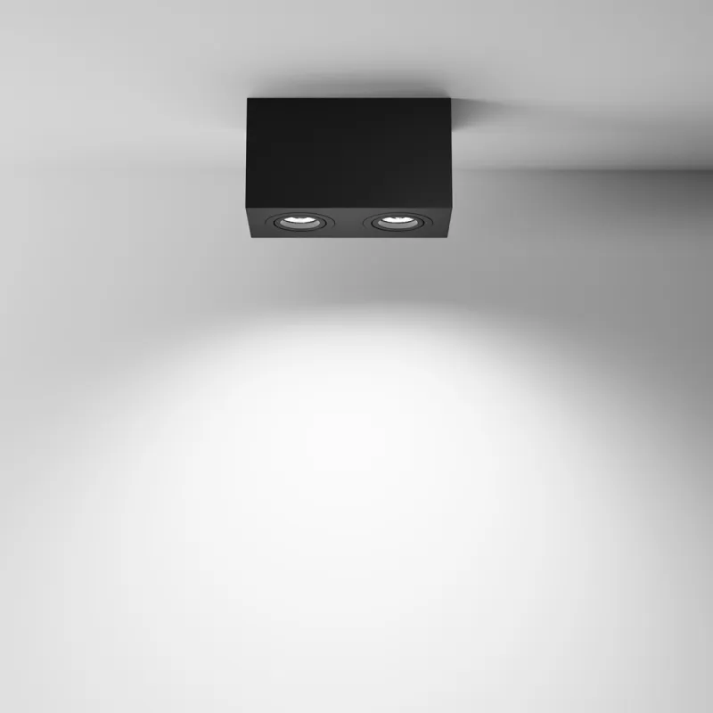Downlight Aplicat Atom C017CL-02B Maytoni GU10, Negru, Germania