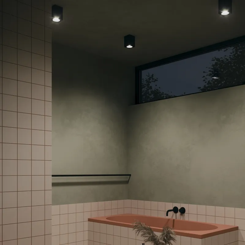 Downlight Aplicat Zoom C030CL-01B Maytoni GU10, Negru, Germania