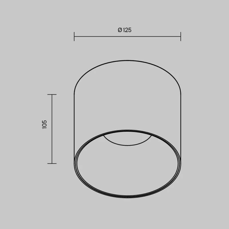 Downlight Aplicat Alfa LED C064CL-01-25W4K-D-RD-B Maytoni LED, Negru, Germania