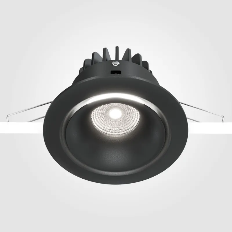 Downlight Incastrat Yin DL031-L12W4K-D-B Maytoni LED, Negru, Germania