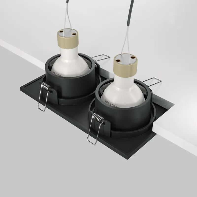 Downlight Incastrat Baie Zoom DL033-2-02B Maytoni GU10, Negru, Germania