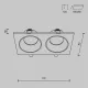 Downlight Incastrat Baie Zoom DL033-2-02W Maytoni GU10, Alb, Germania